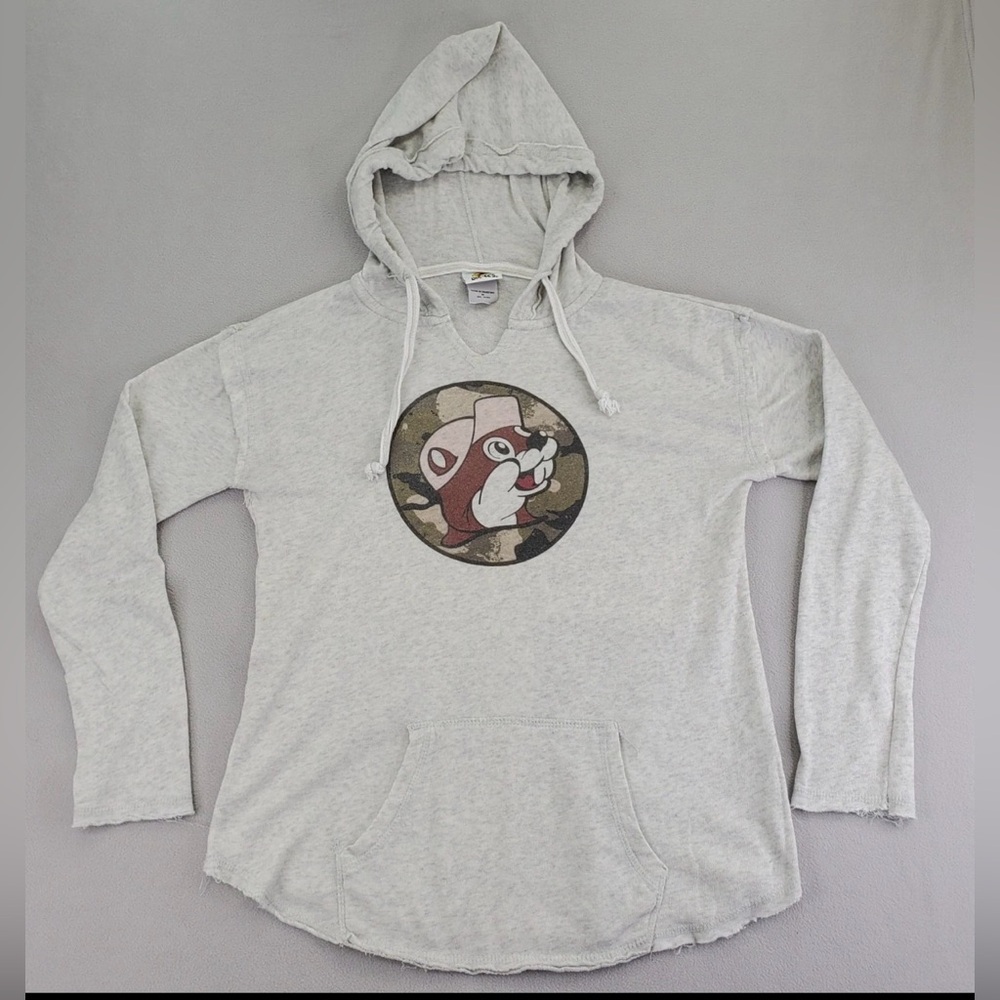 Buc-ee’s‎ Heathered Gray Pullover Hoodie 🦫✨